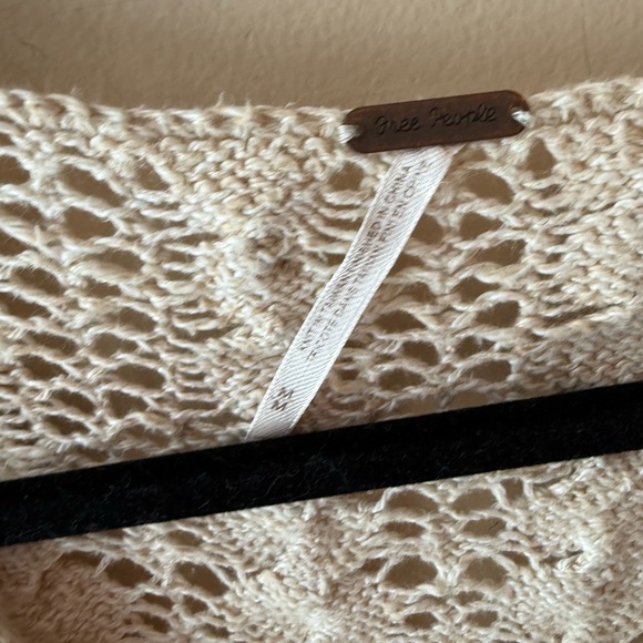 Free People Y2K Clockwork Crochet Bell Sleeve Sweater size M - Picture 3 of 7